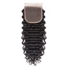 Load image into Gallery viewer, Virgin Cambodian Deep wave swiss Lace Closure