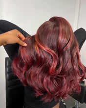 Load image into Gallery viewer, Burgundy with highlights