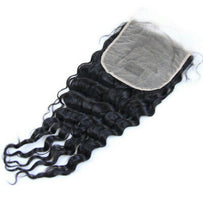 Load image into Gallery viewer, Virgin Cambodian Deep wave swiss Lace Closure
